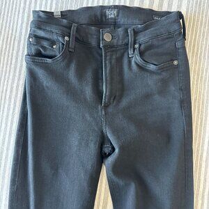 Citizens of Humanity Rocket All Black High Waisted Skinny Jeans size 27